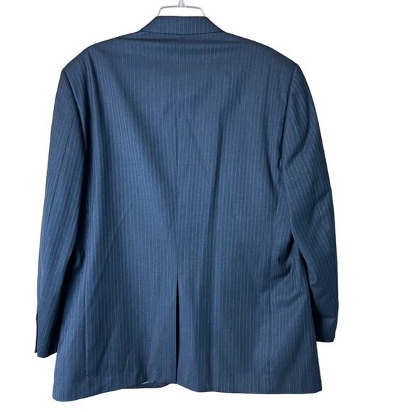 Joseph & Feiss Men’s Wool Pinstripe Suit Jacket 44R CAREER Academia Business - Picture 5 of 6